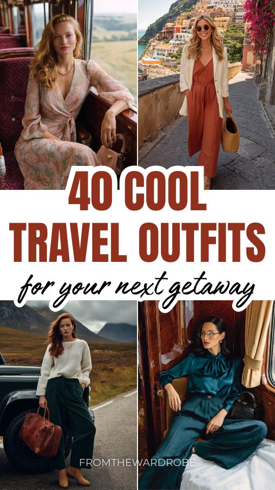women in travel outfits